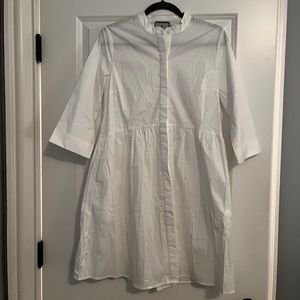Tuckernuck White Royal Shirt Dress size S
